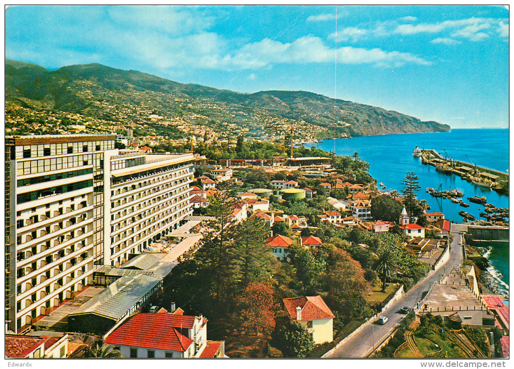 Hotel Savoy, Funchal, Madeira, Portugal Postcard Posted 1991 Stamp - Madeira