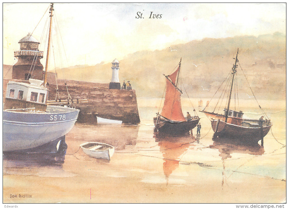 Don Austen, St Ives, Art Painting Postcard Unposted - Pittura & Quadri