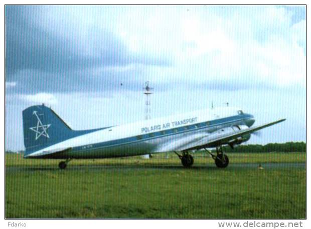 DC3 Polaris Air Transport PAT Airways Airlines DC 3 LN-RTE Airplane DC-3 - 1946-....: Moderne