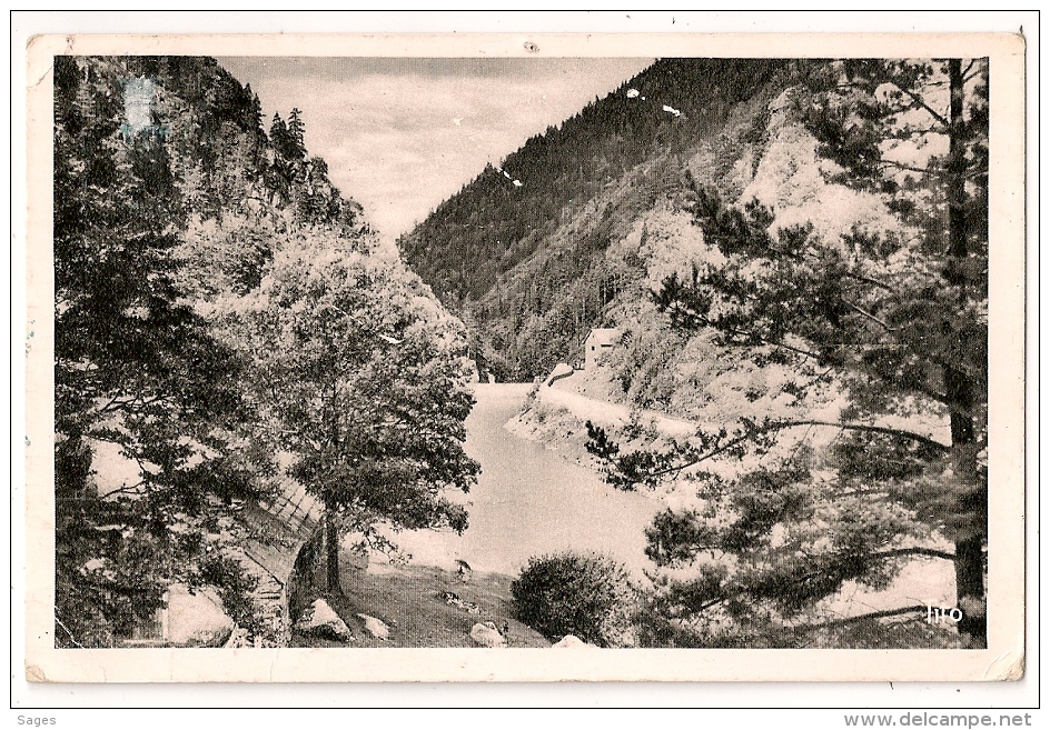 TAXE GERBE 20F Dont 10F Annulés Sur CP GANDON 8F, BORDERES LOURON Haute Pyrénées. - 1859-1959 Lettres & Documents
