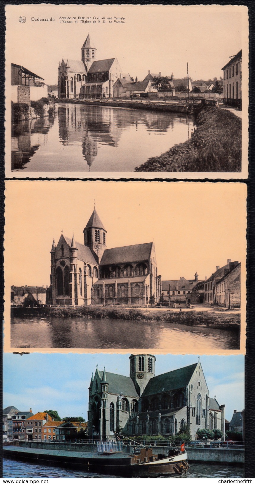 3 X  OUDENAARDE - SCHELDE - ONZE LIEVE VROUWEKERK VAN PAMELE - Niet Courant ! - Oudenaarde