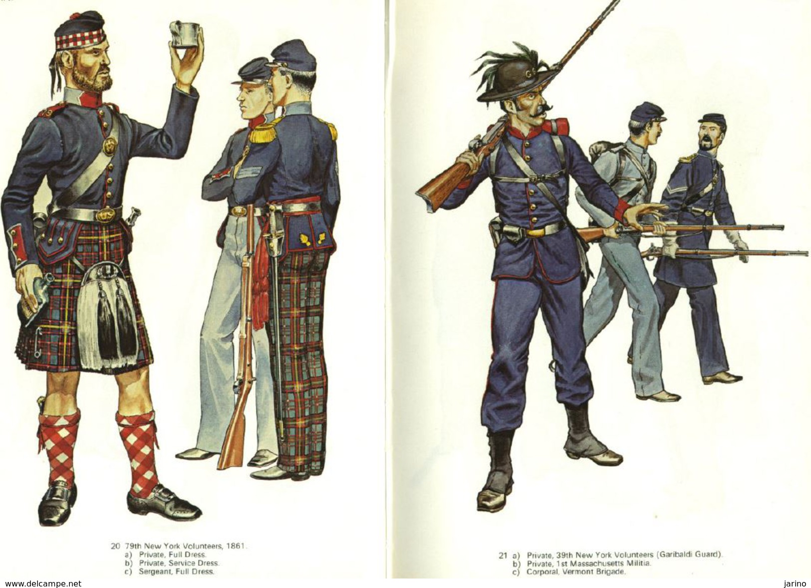 Uniforms of the American Civil War in colour 1861-1865,99 pages sur DVD,more than 210 uniforms photos and described