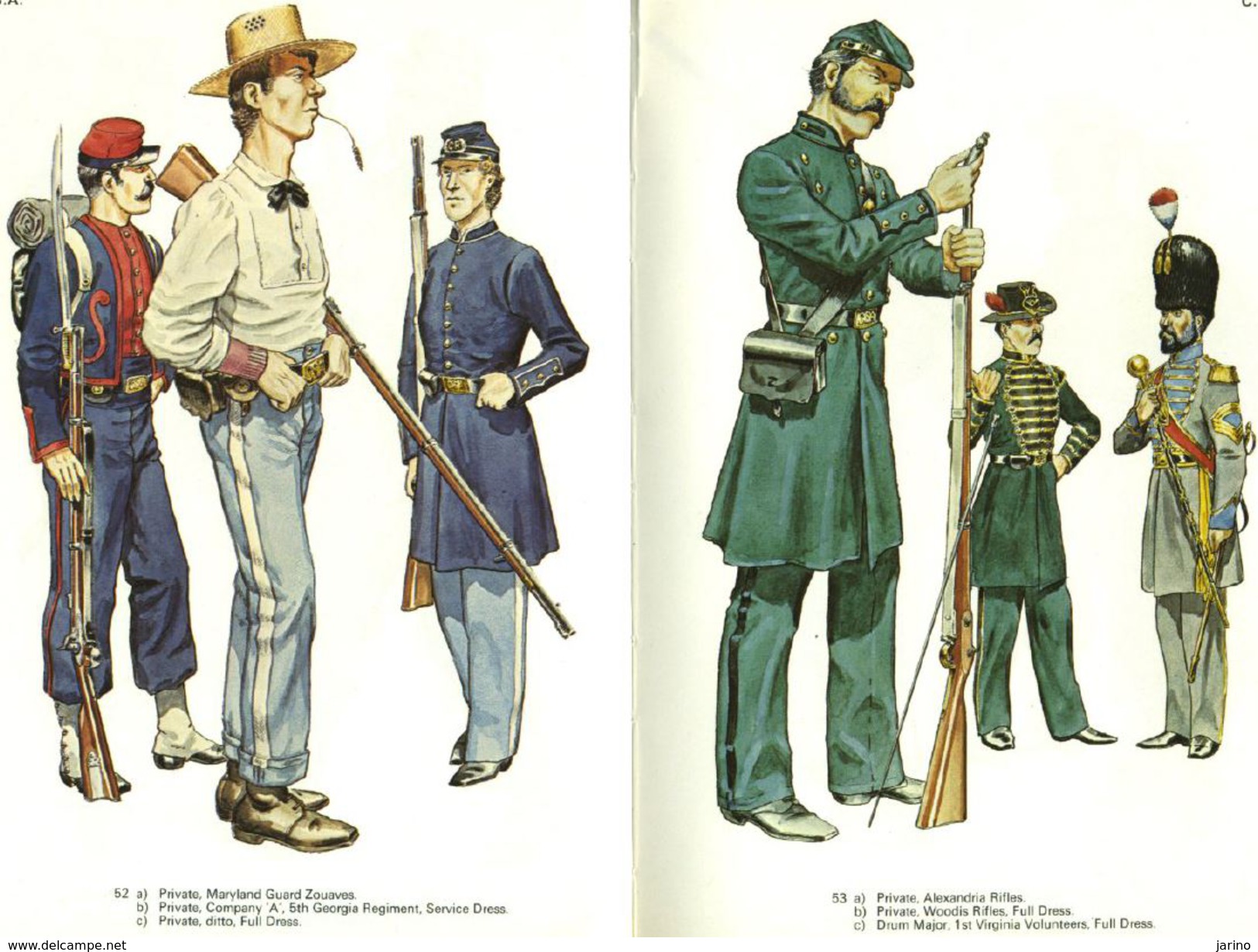 Uniforms of the American Civil War in colour 1861-1865,99 pages sur DVD,more than 210 uniforms photos and described