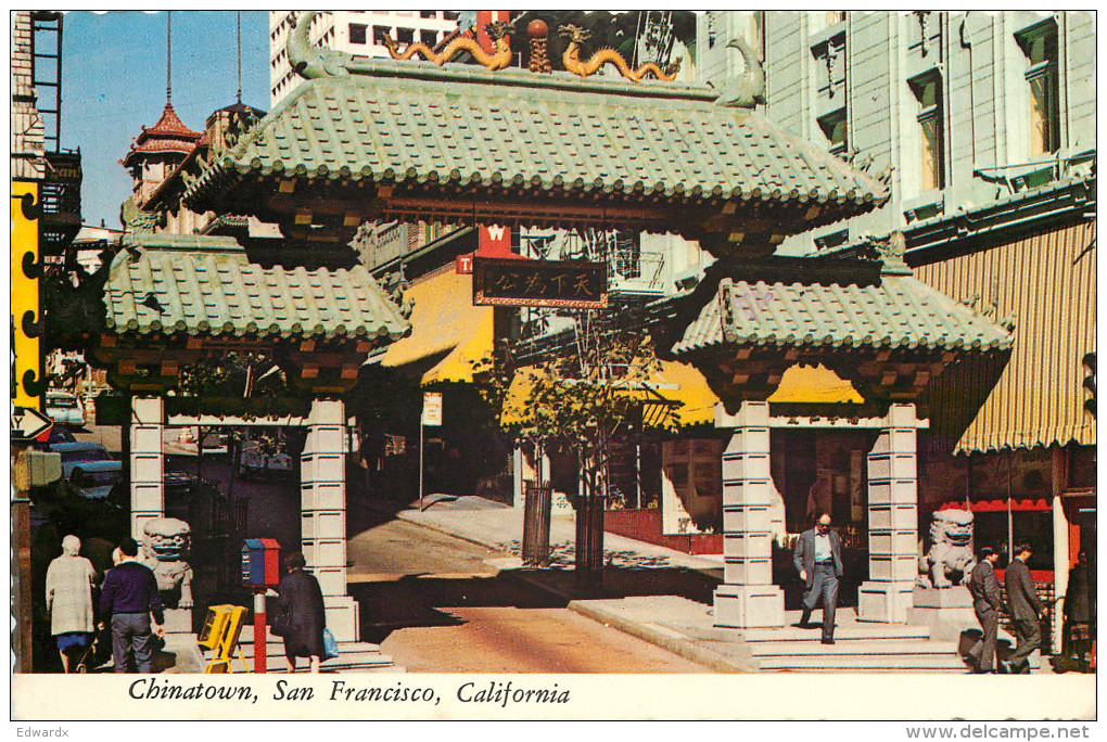 Chinatown, San Francisco, California, United States US Postcard Posted 1978 Stamp - San Francisco