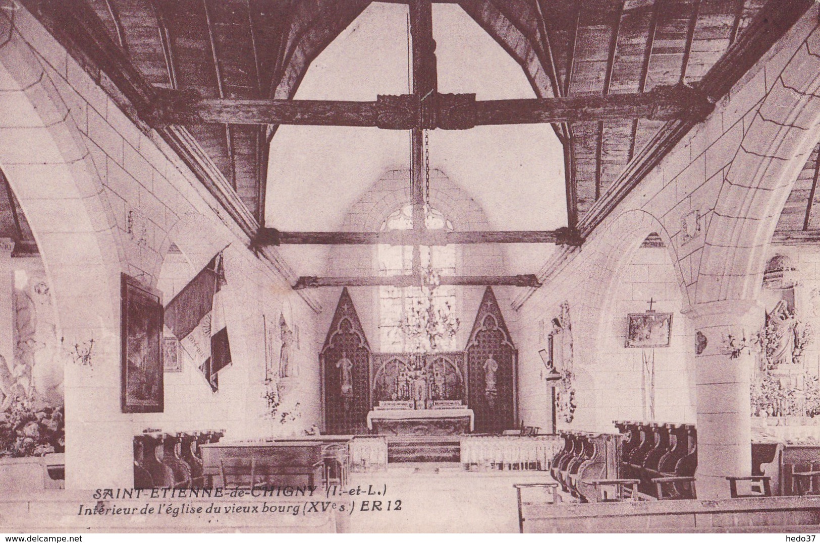 Saint-Etienne-de-Chigny - Intérieur De L'église Du Vieux Bourg - Autres & Non Classés