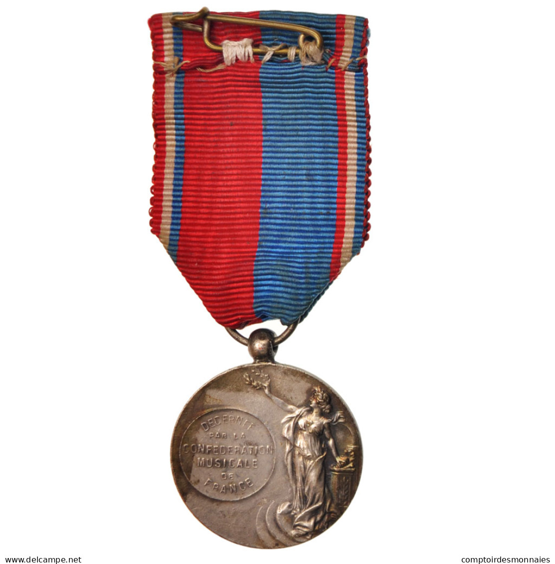 France, Confédération Musicale De France, Medal, Excellent Quality, Argent - Autres