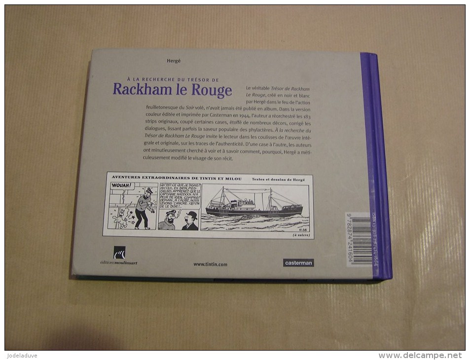 A LA RECHERCHE DU TRESOR DE RACKHAM LE ROUGE Hergé Tintin Milou Haddock Dupont Dupond Tournesol