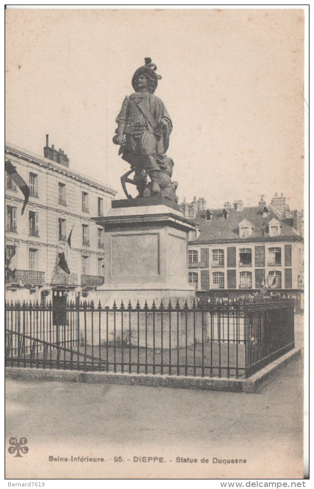 76 Dieppe La  Statue De Duquesne - Dieppe