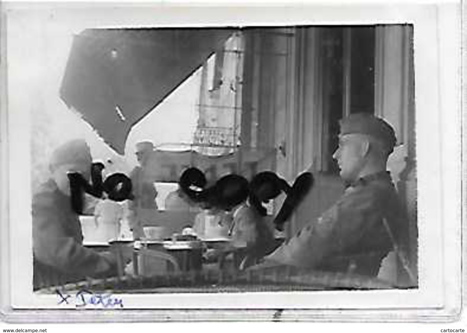 56 VANNES TERRASSE CAFE                                                                     PHOTO ALLEMANDE  1940 / 1944 - Vannes