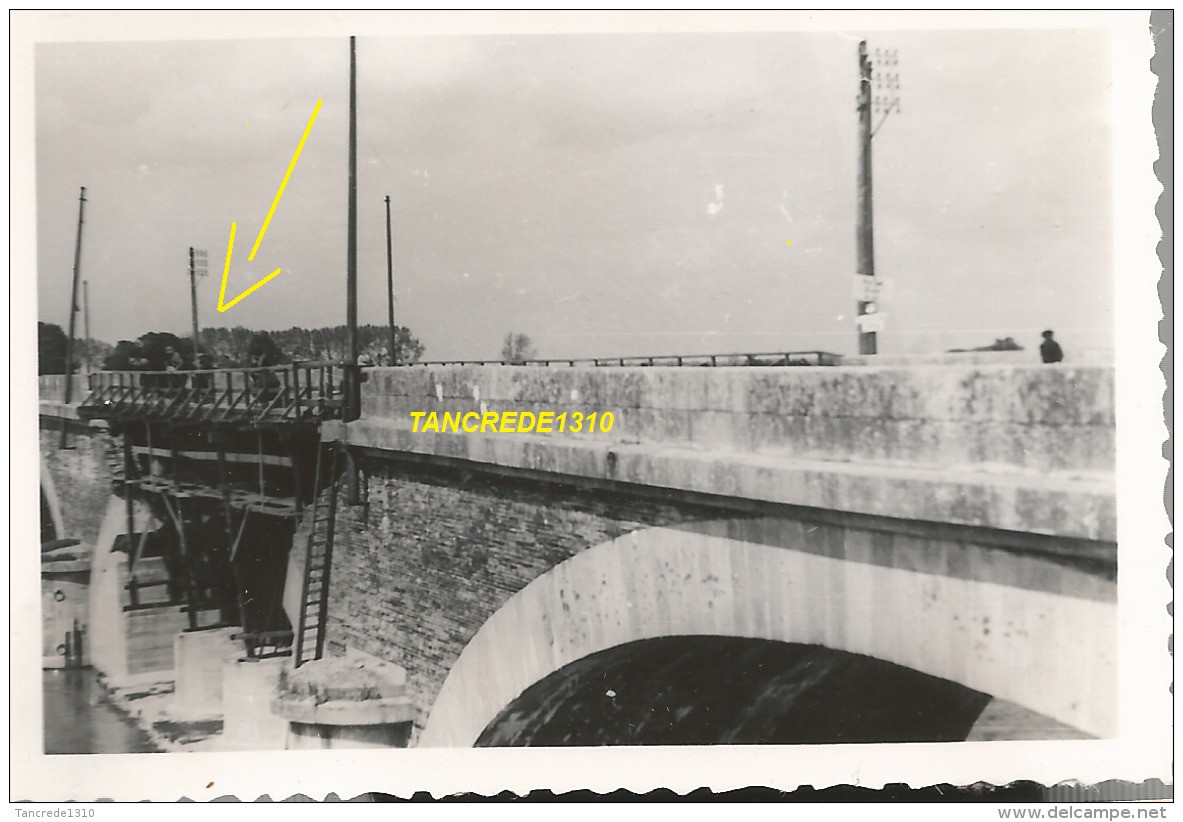 WW2 PHOTO ORIGINALE Pont Ko LES PONTS DE CE Près ANGERS MAINE ET LOIRE 1941 - 1939-45