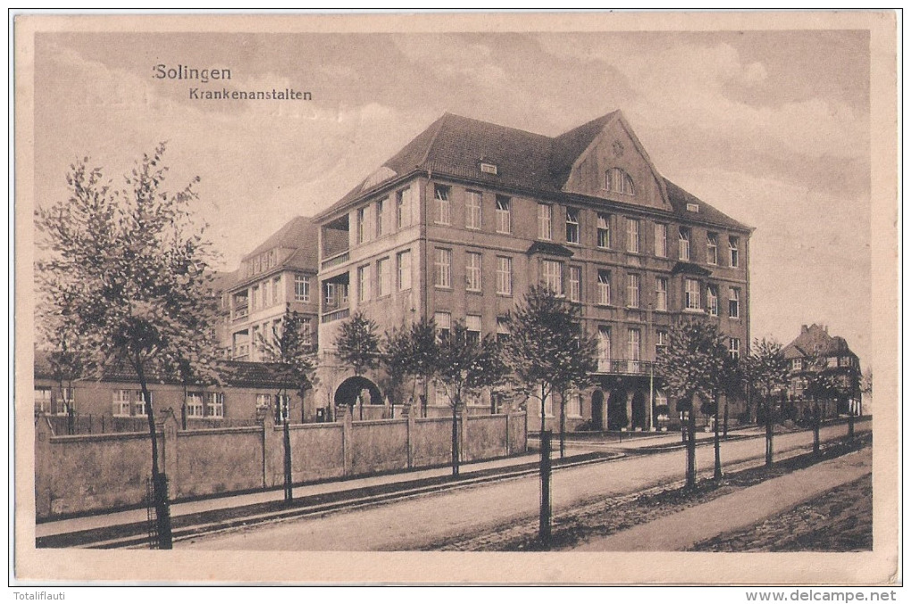 SOLINGEN Krankenanstalten Infla Frankatur 19.2.1921 Gelaufen - Solingen