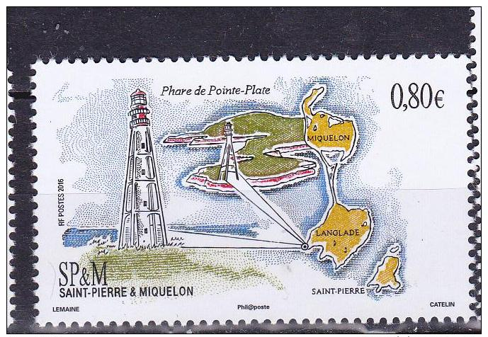 S P M PHARE DE LA POINTE PLATE  MNH - Unused Stamps