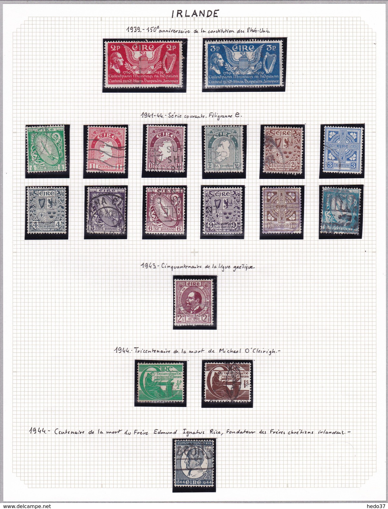 Irlande - Collection Vendue Page Par Page - Timbres Neufs *(avec Charnière) / Oblitérés- Qualité B/TB - Used Stamps