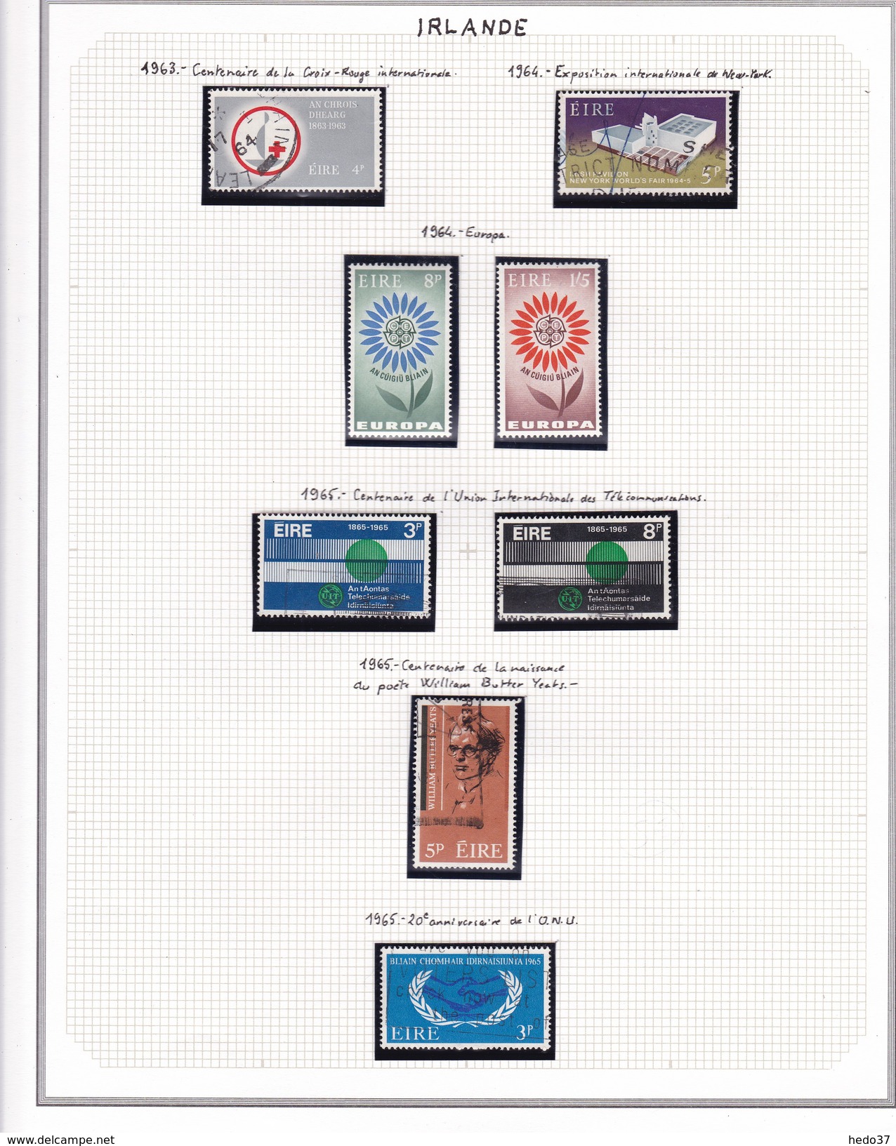 Irlande - Collection Vendue Page Par Page - Timbres Neufs *(avec Charnière) / Oblitérés- Qualité B/TB - Usati