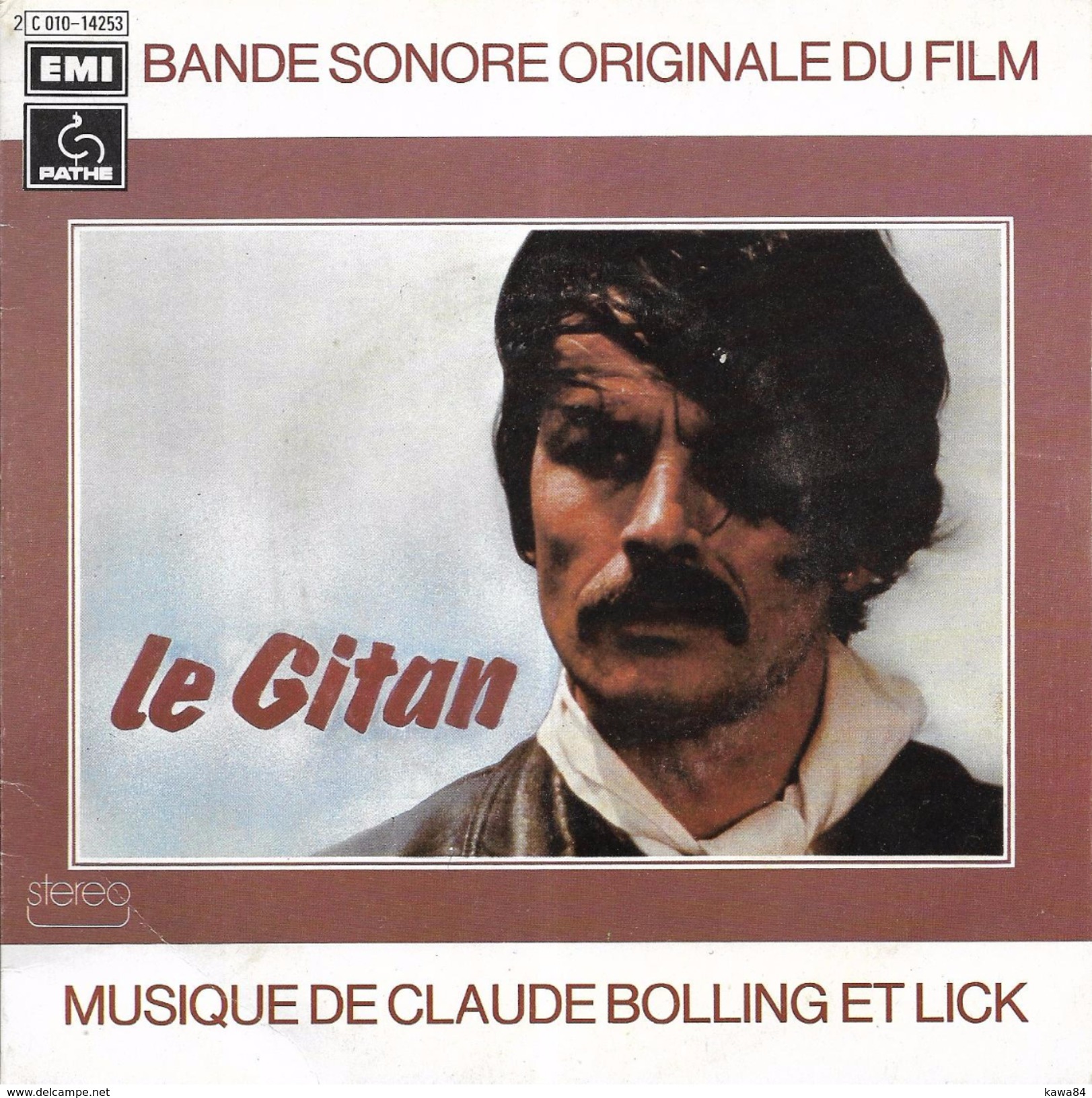 SP 45 RPM (7")  B-O-F  Claude Bolling Et Lick / Alain Delon  "  Le Gitan  " - Filmmusik