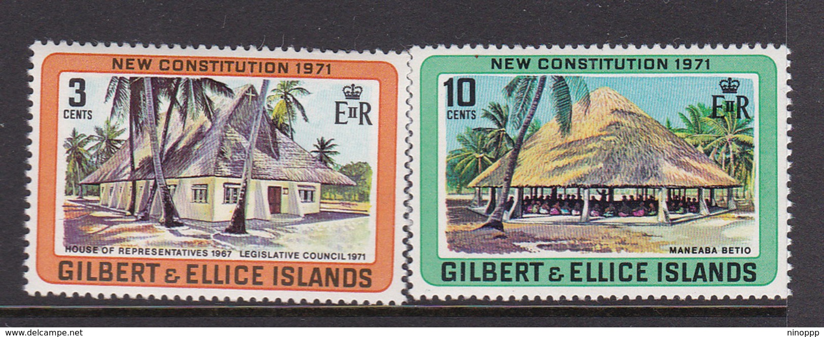 Gilbert And Ellice Islands SG 188-189 1971 New Constitution MNH - Gilbert & Ellice Islands (...-1979)