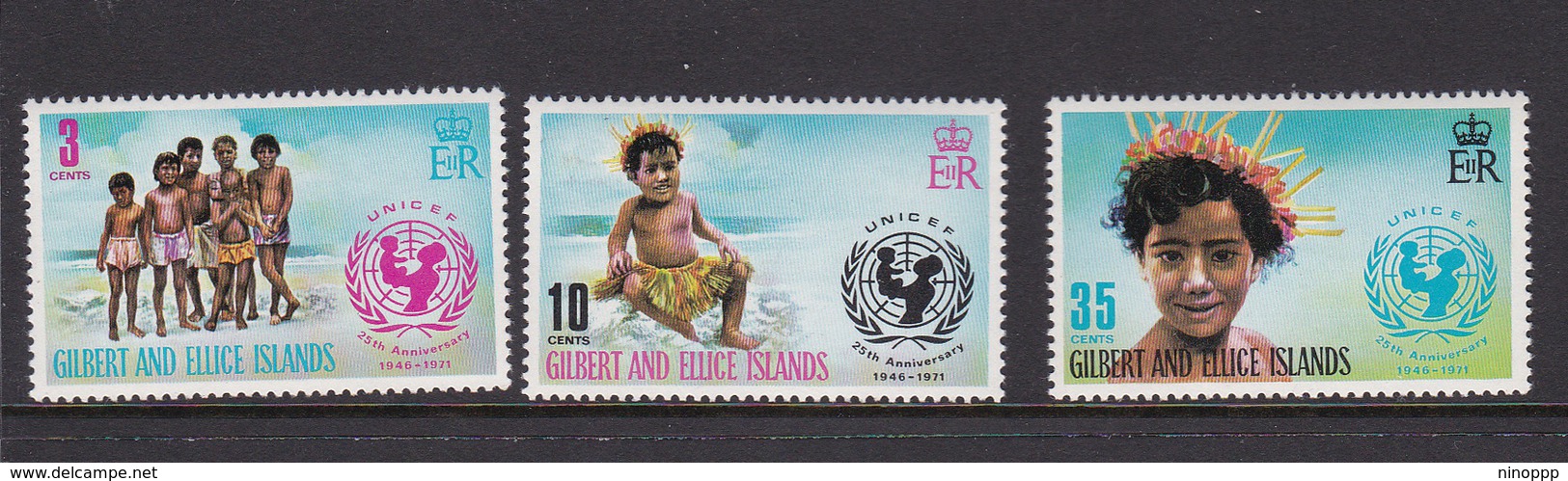 Gilbert And Ellice Islands SG 193-195 1971 25th Anniversary Of UNESCO MNH - Gilbert & Ellice Islands (...-1979)