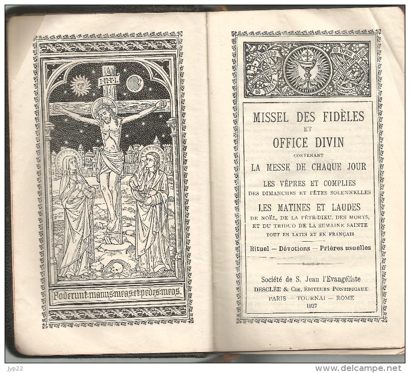 Religion Bible Missel Des Fidèles Et Office Divin Messe De Chaque Jour Français Latin -  Imp Desclée 1927 - Religione & Esoterismo