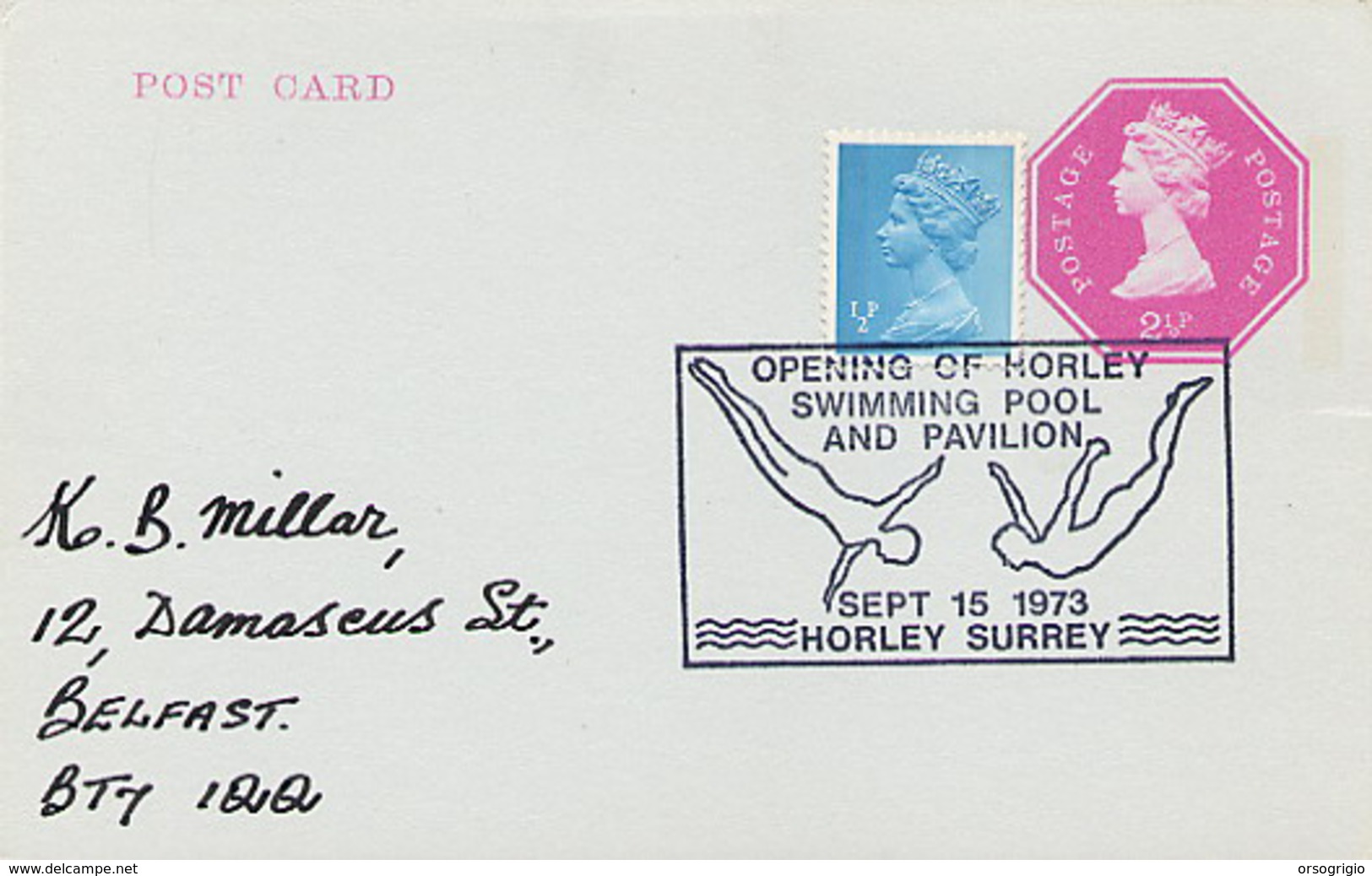 GREAT BRITAIN -   HORLEY SURREY - SWIMMING POOL AND PAVILION - TUFFI - Tuffi