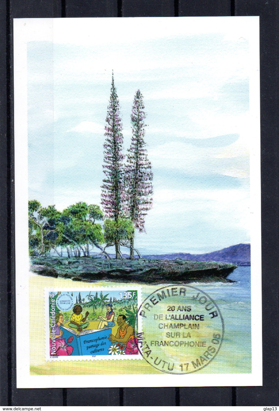 NOUVELLE CALEDONIE 2005 CARTE MAXIMUM TIMBRE N°939 FRANCOPHONIE - Cartes-maximum