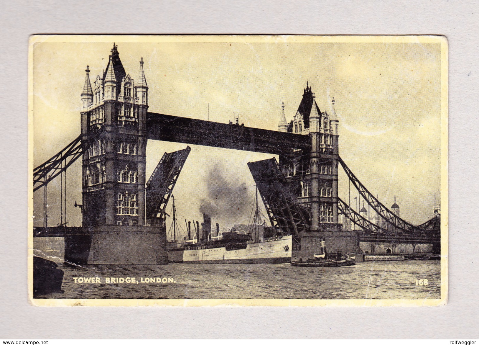 GB 2?.7.1943 Exprès Ansichtskarte (London Tower Bridge) Nach Genève Mit Olympic Games 1948 Marken - Lettres & Documents