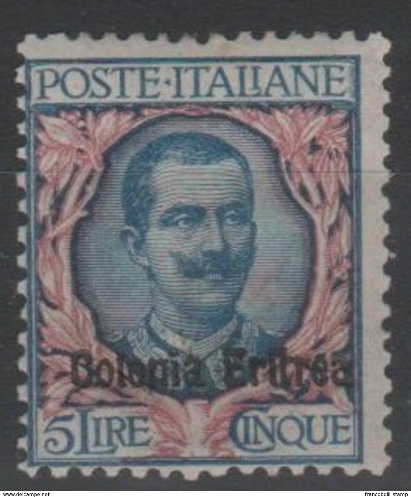 Francobolli Colonie Italiane 1903 Eritrea Floreale 5 L. MLH - Somalia