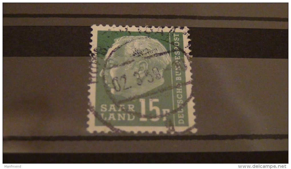 Germany - Saarland - 1957 - Mi: 415 O - Look Scan - Gebruikt