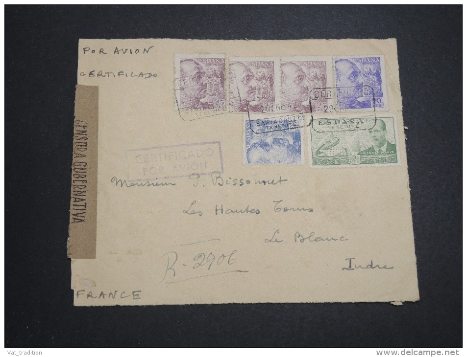 ESPAGNE - 2 Enveloppes ( Devants ) Avec Censures Pour La France - A Voir - L 5932 - Nationalists Censor Marks