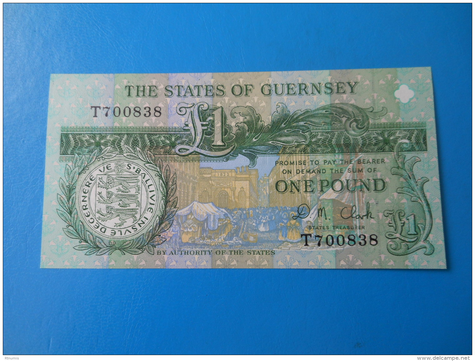 Guernesey Guernsey 1 Pound 1991 P52c UNC - Guernsey