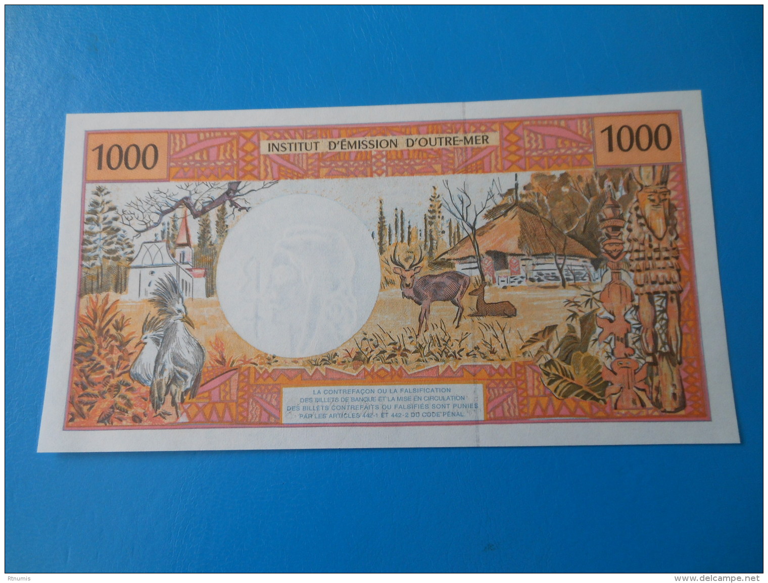 French Pacific Territories Tahiti 1000 Francs 1996 P2a/b UNC - Französisch-Pazifik Gebiete (1992-...)