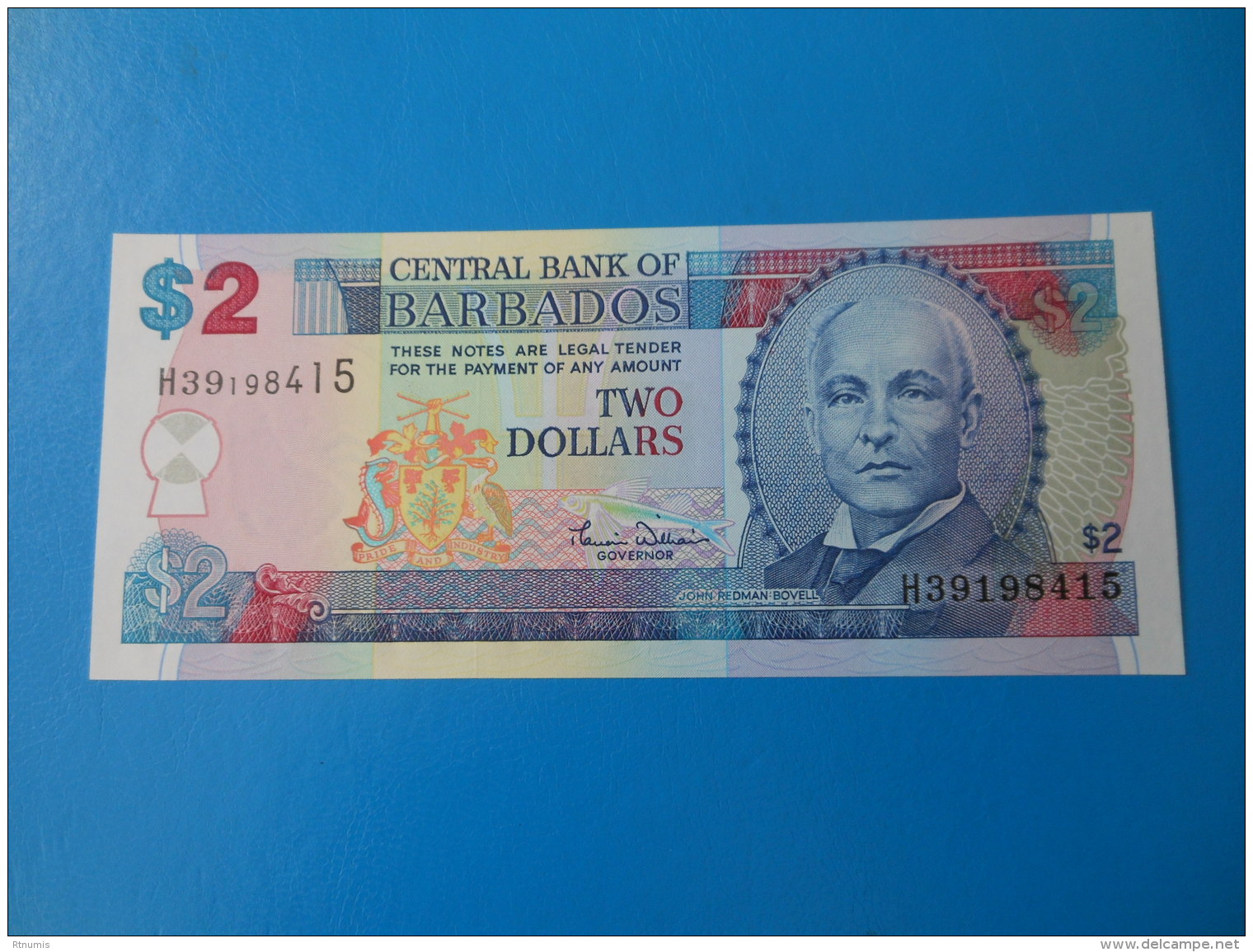 Barbades Barbados 2 Dollars 2000 P60 UNC - Barbados