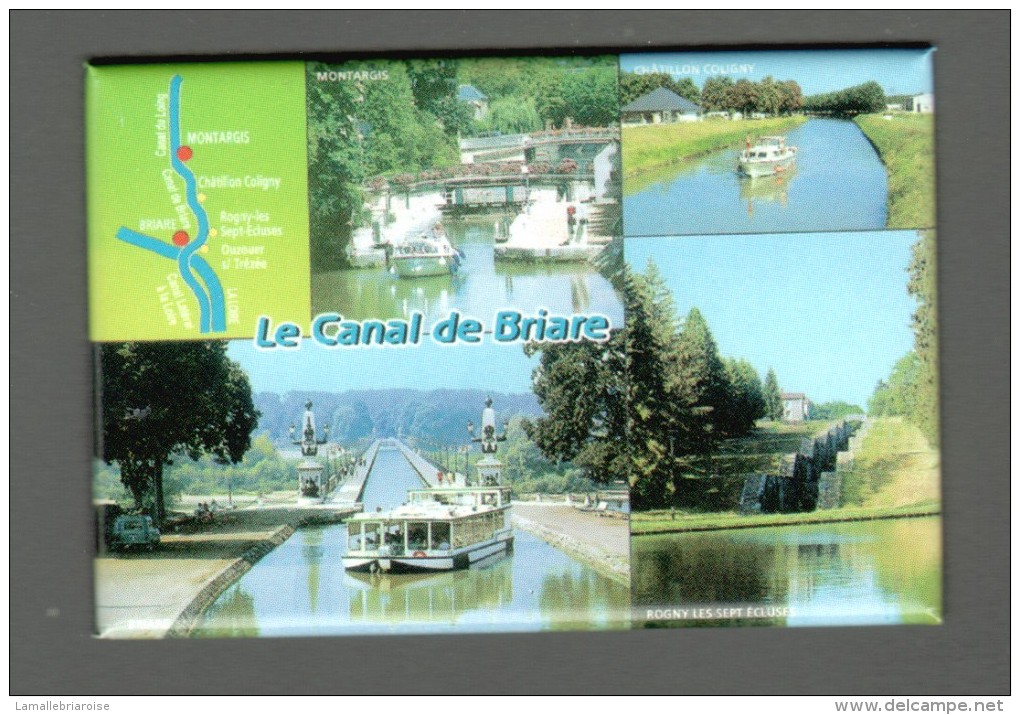 LOIRET, 45, MAGNET BRIARE, ECLUSES DE ROGNY, FORMAT 6 X 7,8 Cm - Tourism