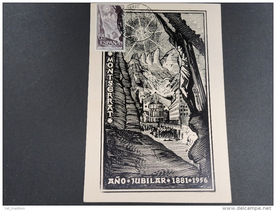 ESPAGNE- Carte Maximum De Montserrrat En 1956 - A Voir - L 5946 - Tarjetas Máxima