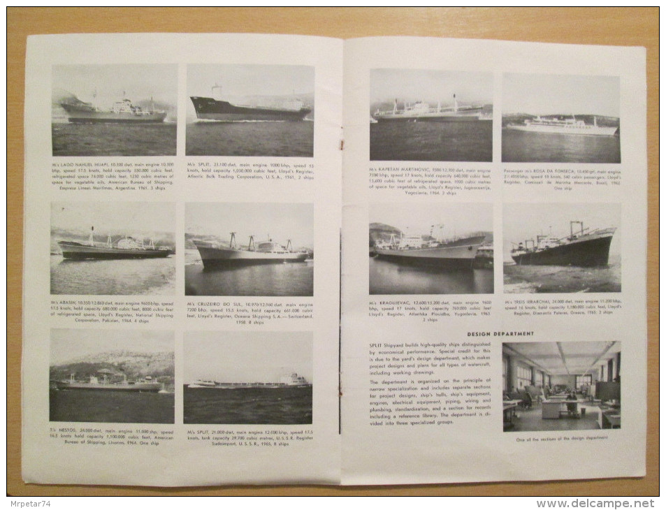 Shipyard BRODOSPLIT Yugoslavia Croatia Catalog Review 1965 - Autres & Non Classés