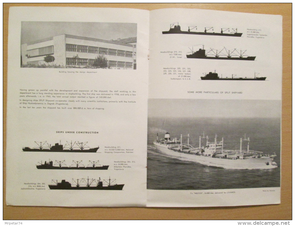 Shipyard BRODOSPLIT Yugoslavia Croatia Catalog Review 1965