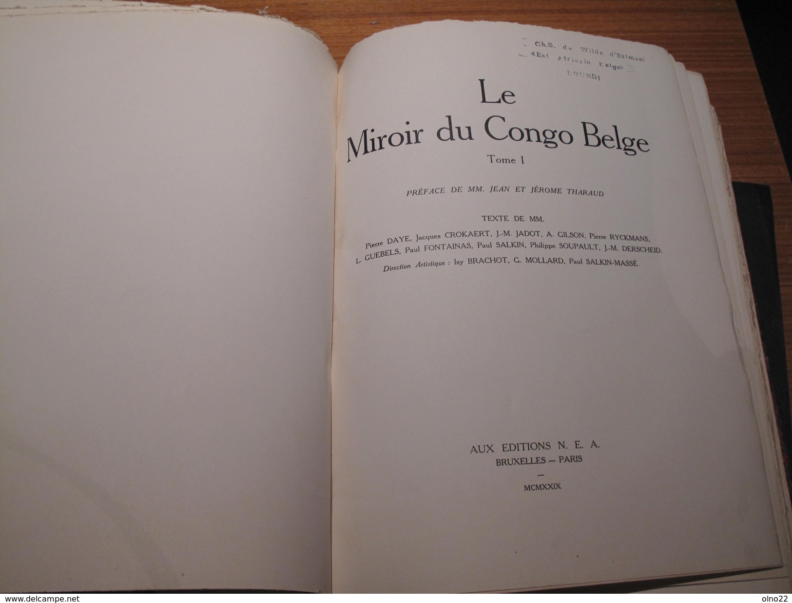 THARAUD Jean et Jérôme, LE MIROIR DU CONGO BELGE, 2 tomes, Bruxelles 1929