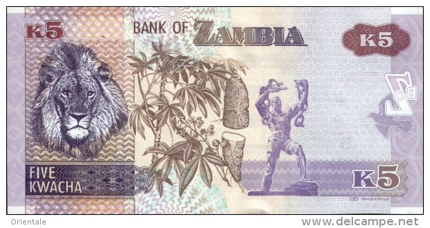 ZAMBIA P. 50 5 K 2012 UNC - Zambie