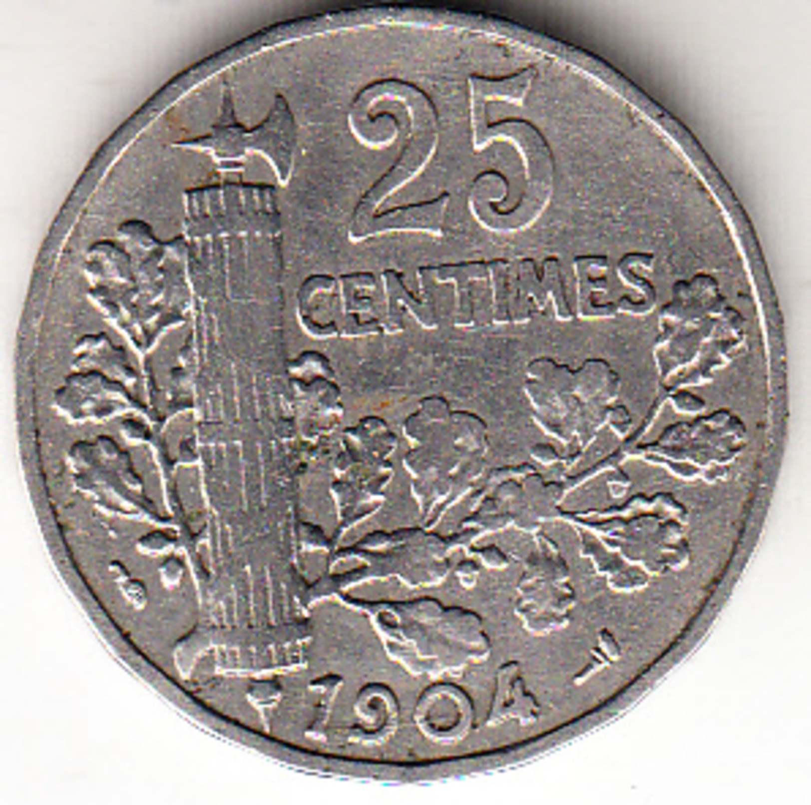 FRANCIA 1904 25 CENTIMES TIPO: GRABADOR PATEY   .MBC. .  CN4087 - Autres & Non Classés