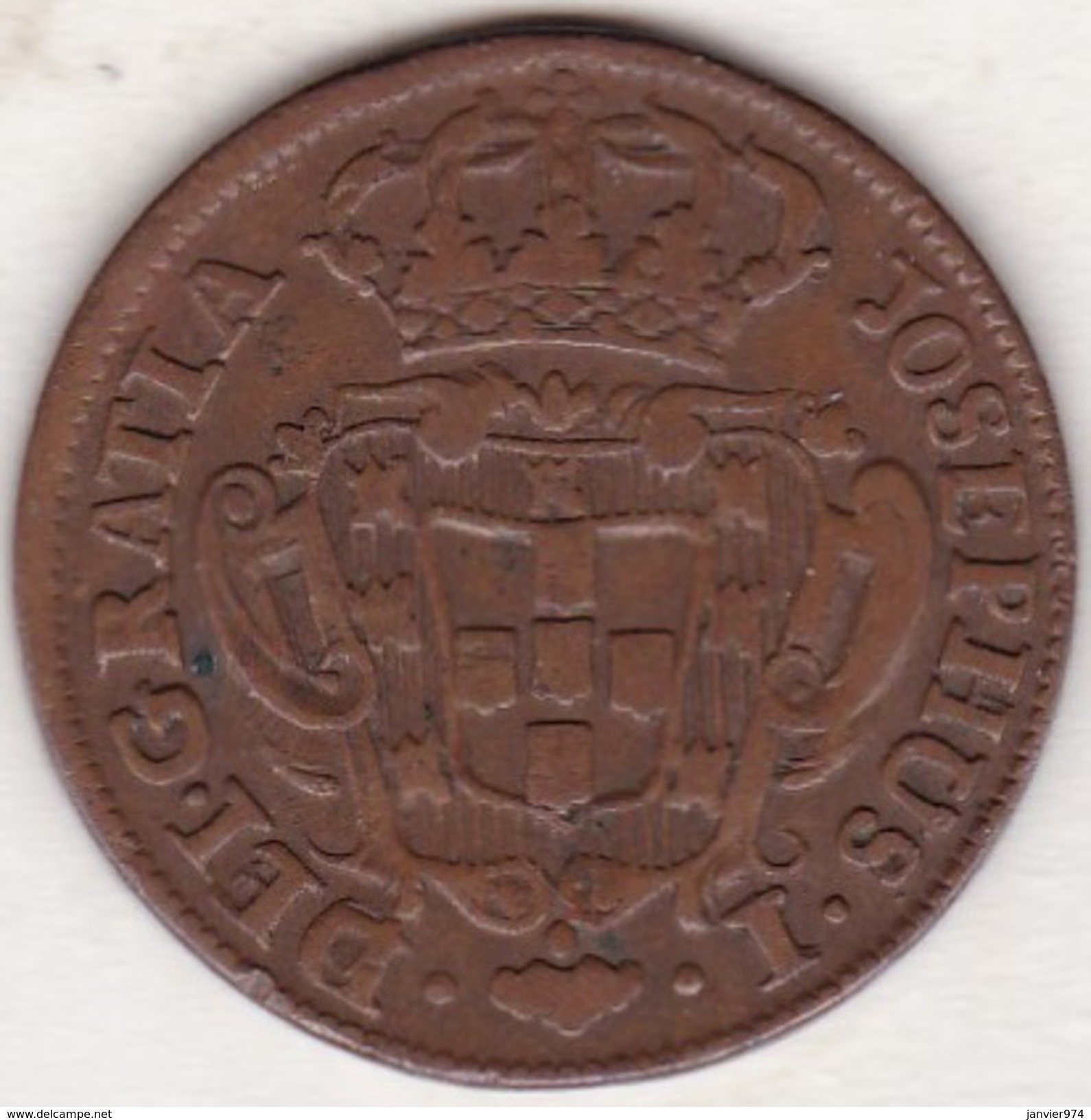 Portugal. 10 Reis 1764 Joseph I. KM# 243.2. Cuivre/Copper - Portugal