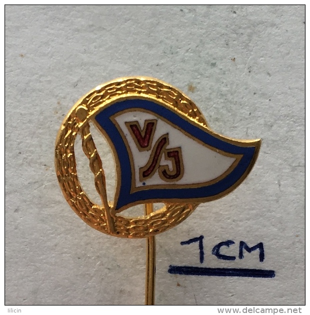 Badge (Pin) ZN004127 - Rowing Federation Yugoslavia (Veslacki Savez Jugoslavije) VSJ - Rudersport