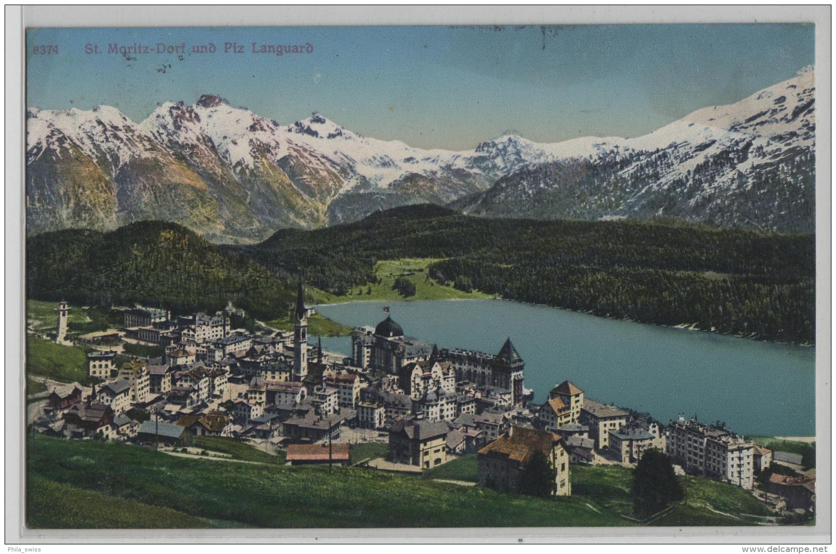 St. Moritz-Dorf Und Piz Languard - Saint-Moritz