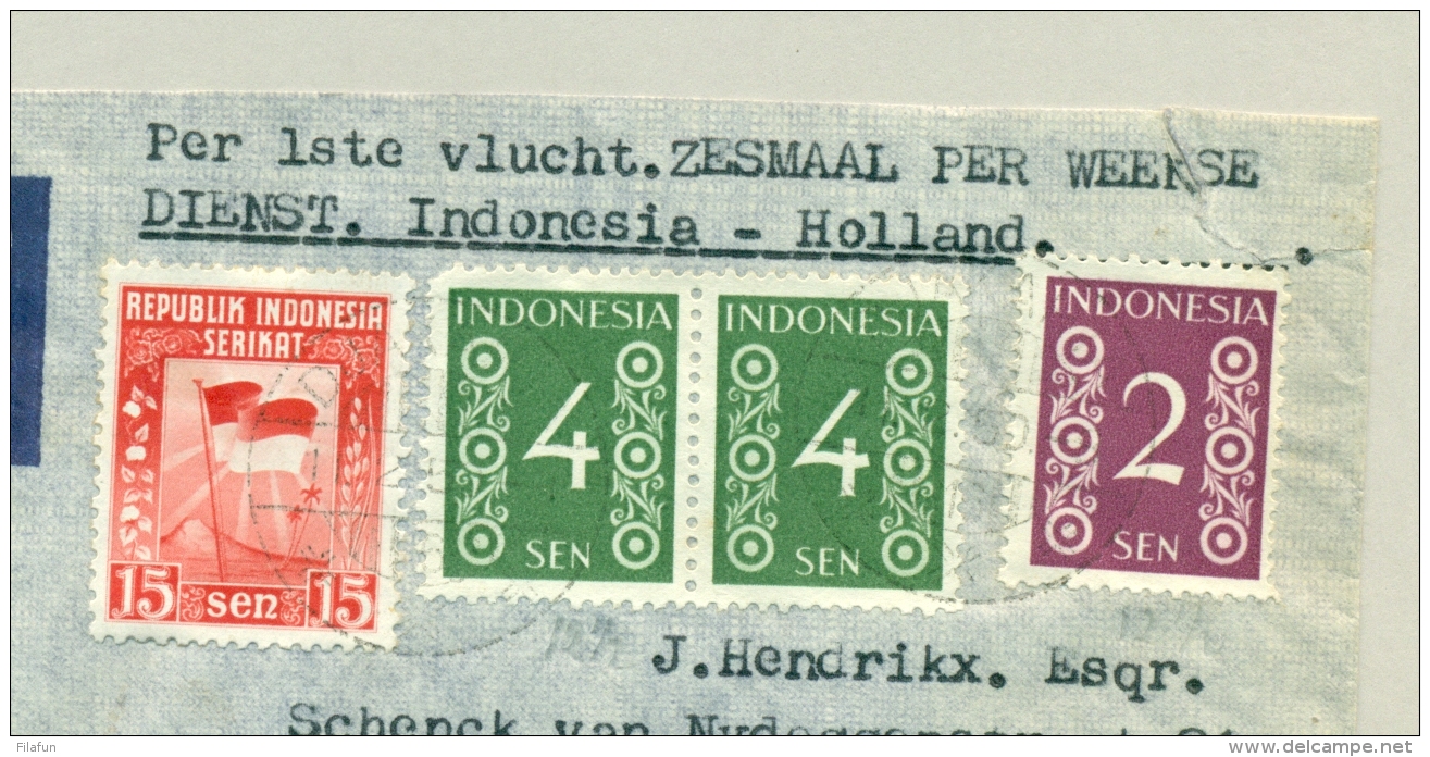 Nederland - Indonesia - 1950 - 1e KLM-vlucht Djakarta - Amsterdam 6x Per Week - Nederlands-Indië