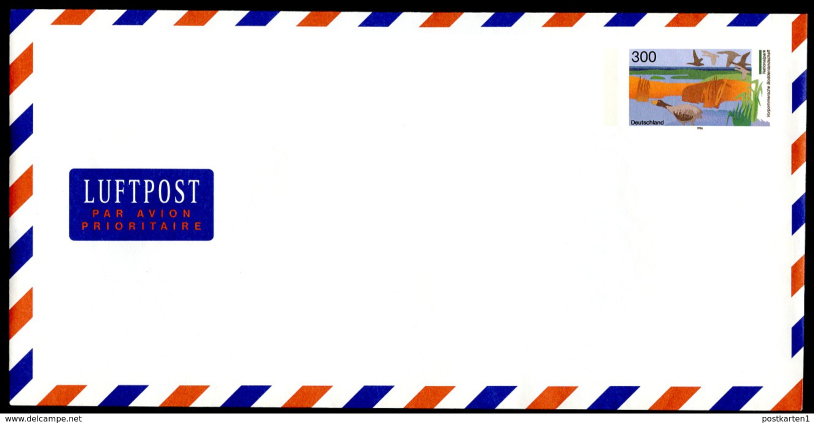 BUND USo3 Umschlag BODDENLANDSCHAFT ** 1998  Kat. 4,50 &euro; - Enveloppes - Neuves