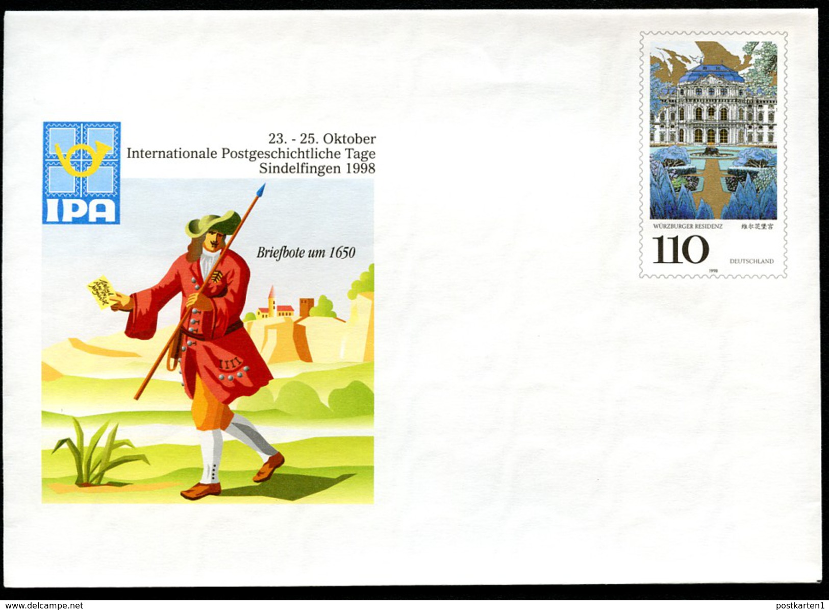 BUND USo4 Umschlag SINDELFINGEN ** 1998 - Enveloppes - Neuves