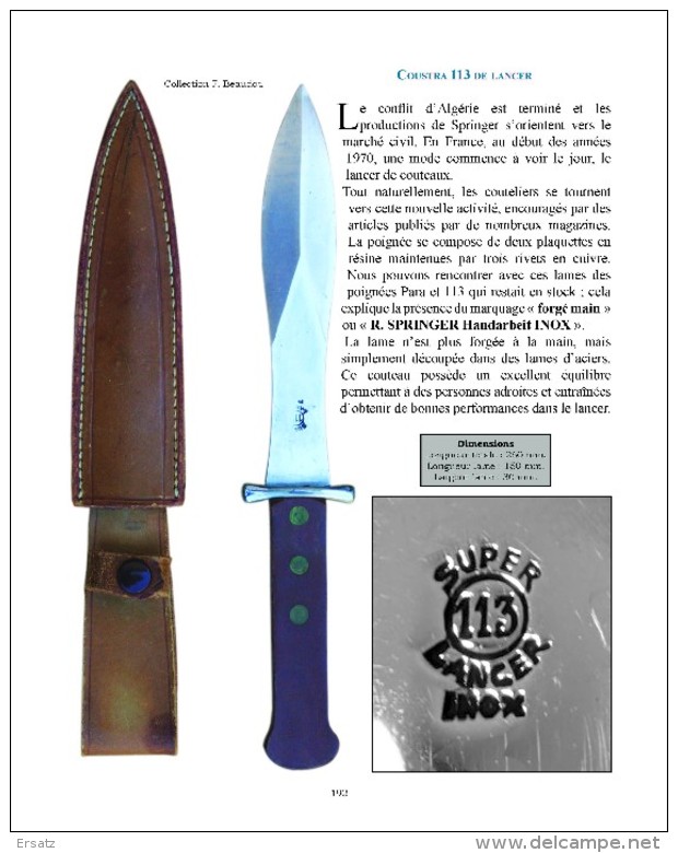 Les deux livres sur les poignards français.