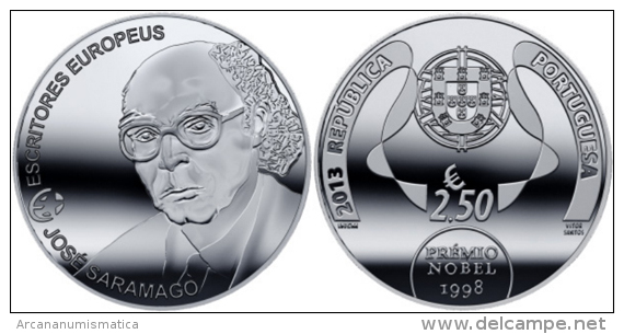 PORTUGAL  2.013 2013  SC/UNC    2,5€ Cu Ni "JOSE SARAMAGO"  T-DL-10.476 - Portugal