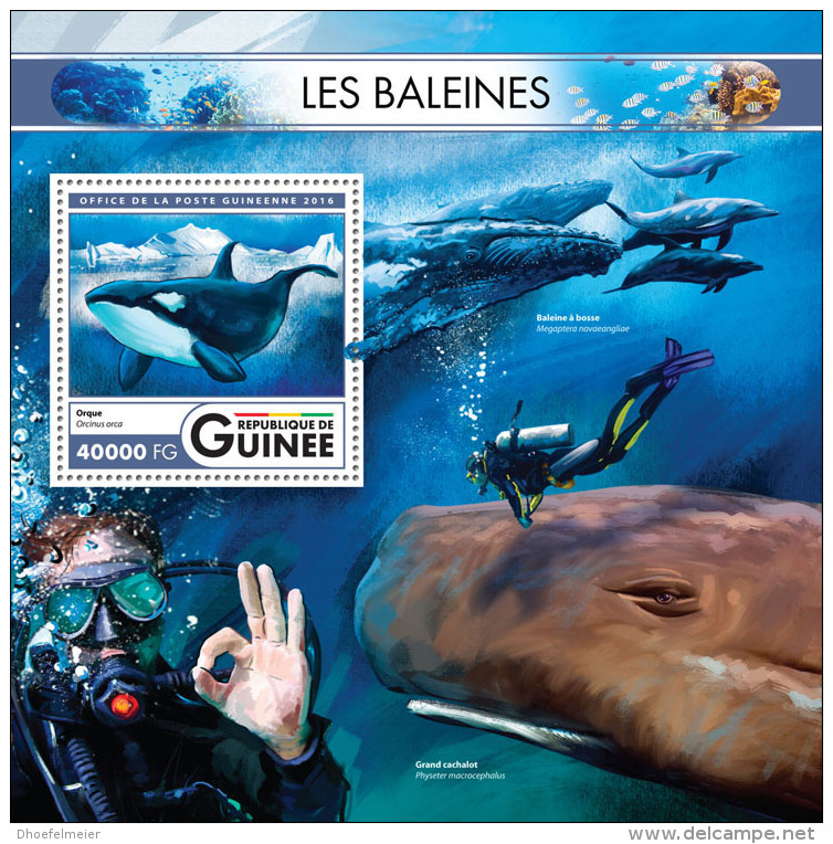 GUINEA REP. 2016 ** Diving Tauchen Plongée S/S - OFFICIAL ISSUE - A1647 - Plongée