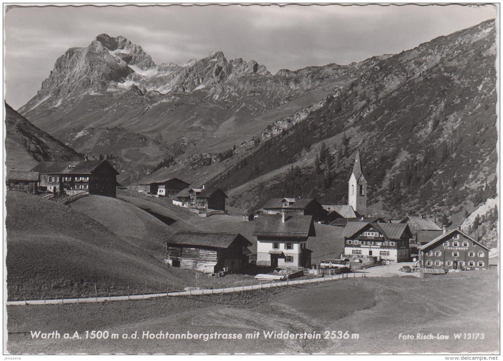 AK - WARTH Am Arlberg - A.d. Hochtannbergstrasse - Panorama 50er - Warth