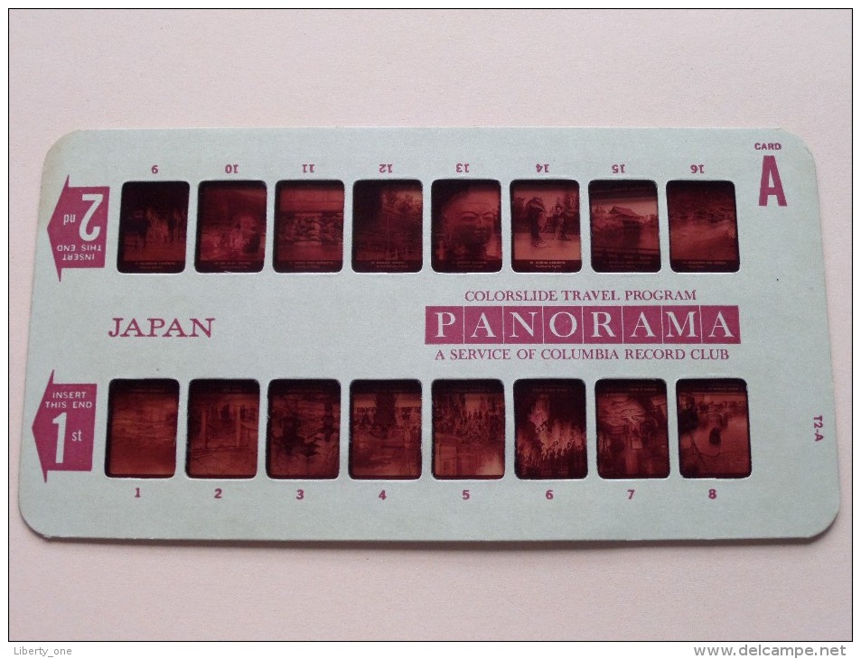 JAPAN PANORAMA Card A ( Colorslide Travel Program Columbia Record Club / Zie Foto´s Voor Details ) ! - Lieux