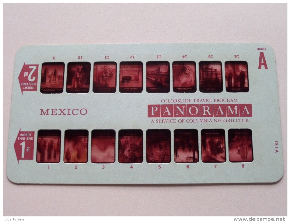 MEXICO PANORAMA Card A ( Colorslide Travel Program Columbia Record Club / Zie Foto´s Voor Details ) ! - Lieux